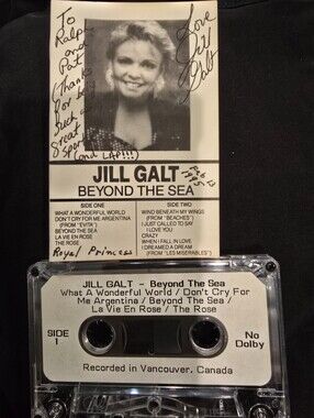 Vintage 1995 Jill Galt "Beyond the Sea" Autographed Cassette Tape - Royal Prince